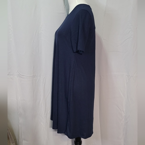 BCBGeneration Women's NWT Dark Navy Short Sleeve Mini T-Shirt Dress Size Medium - Picture 6 of 11